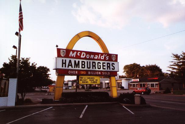 A U.S. McDonald's sign